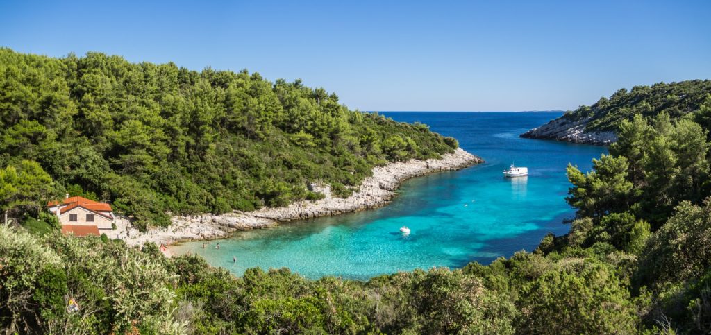 Zitna,Bay,Beach,On,Korcula,Island,,Croatia